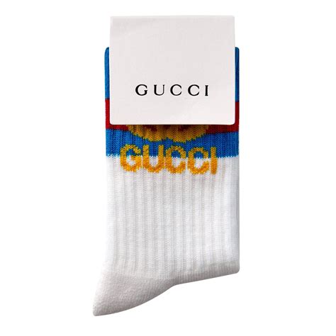 gucci socks red and white|Gucci interlocking socks white.